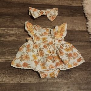 Baby 3-6M Dress and Bow